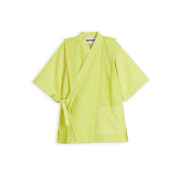 Jinbei Printed Kimono Shirt and Shorts Set (Fluor)