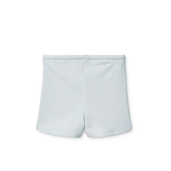 Otto Striped Seersucker Swim Pants (Pure Sky/Creme de la Creme)