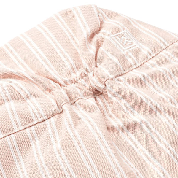 Cecilia Striped Swim, Sun + Neck Protector Hat (Sorbet Rose/Creme de la Creme)