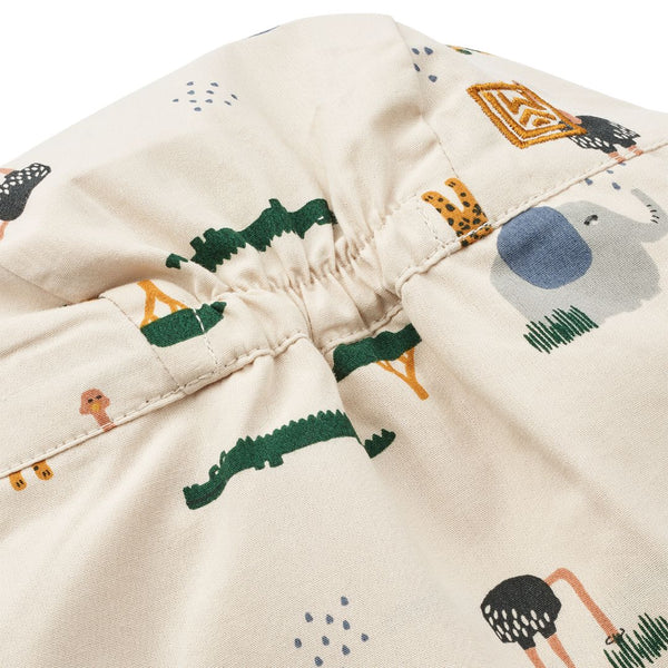 Cecilia Safari Print Sun and Neck Protector Hat (Sandy)