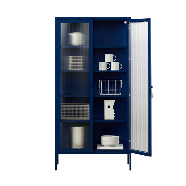 The Collector Mustard Made Storage Cabinet (Navy)