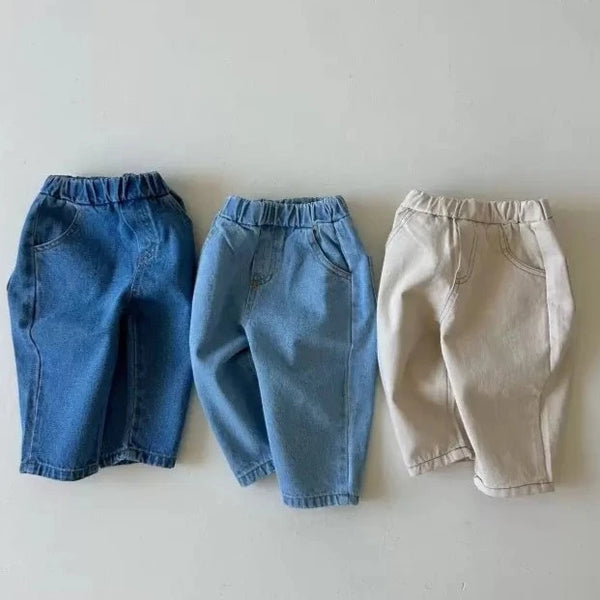 Cley Taper Denim Trouser Pants (Natural)