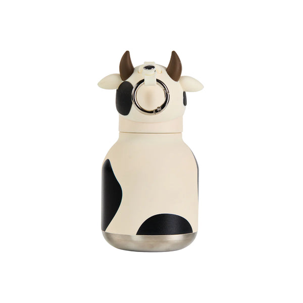 Cow Mini Bestie Insulated Screw Top Key Ring Water Bottle 200ml