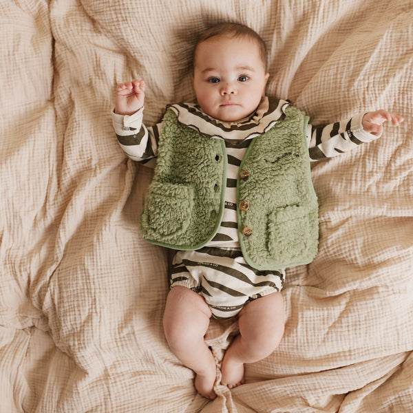 Remy Zebra Wrap Cardigan +Shorts + Bib Set