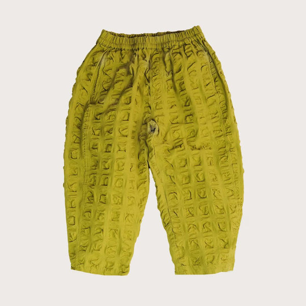 Manu Balloon Seersucker Trousers (Olive)