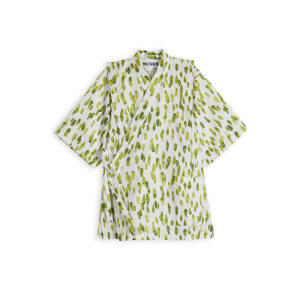 Jinbei Printed Kimono Shirt and Shorts Set (Drops)