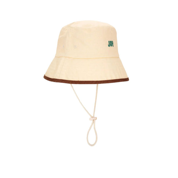 Womens Joy Cotton Bucket Toggle Hat (Light Brown)