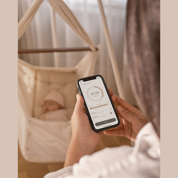 Moonboon Classic Quilted Cradle & Ceiling Mount Set