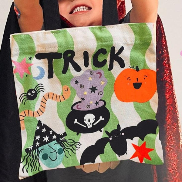 Trick or Treat Reversible Print Tote