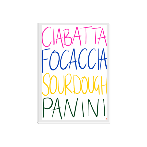 Bread Lovers Colourful Bold Art Print
