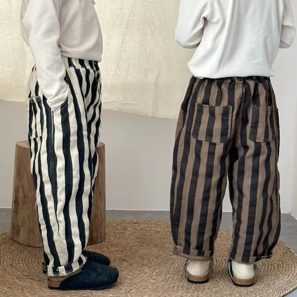 Iseo Brown Stripe Trouser Pants