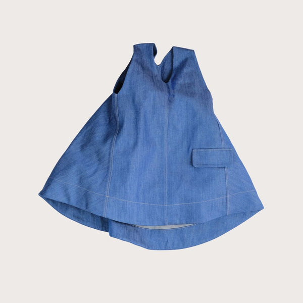 Avery Denim V Tunic Dress