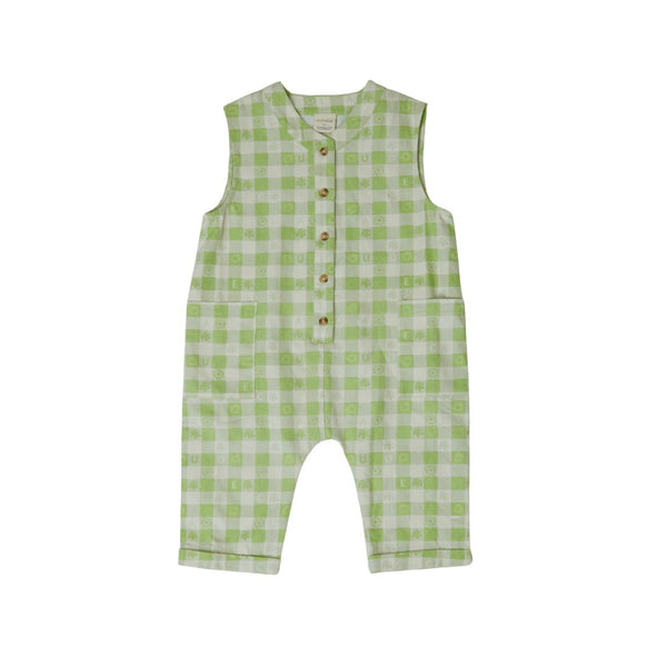 Charlie Sleeveless Gingham Overall