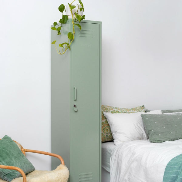 The Skinny Single Door Locker Cabinet (Sage)