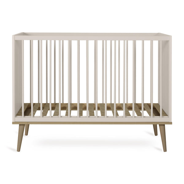 Flow Wooden Height Adjustable Baby Cot (Clay)
