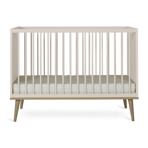 Flow Wooden Height Adjustable Baby Cot (Clay)