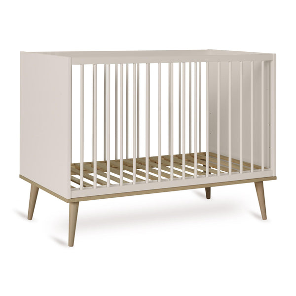 Flow Wooden Height Adjustable Baby Cot (Clay)