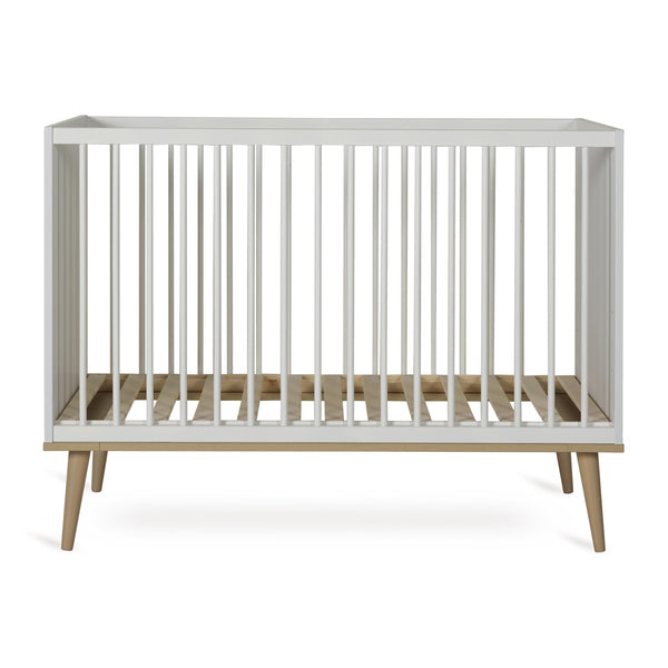 Flow Wooden Height Adjustable Baby Cot (White)