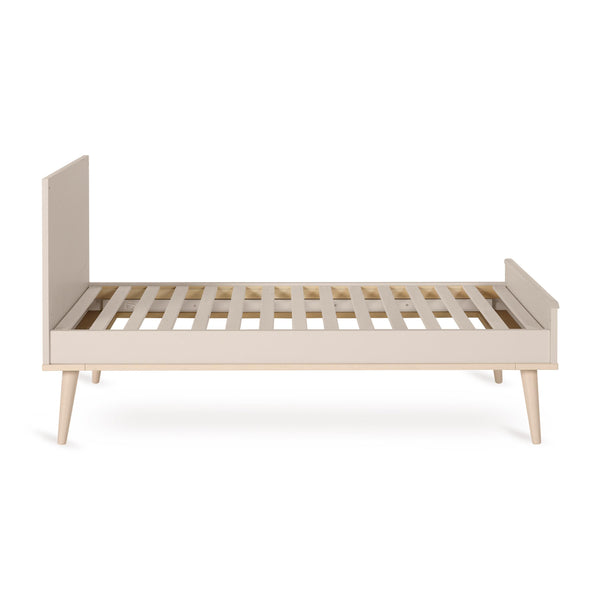 Flow Convertible Wooden Height Adjustable Cot to Bed (Clay)