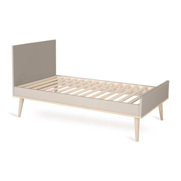 Flow Convertible Wooden Height Adjustable Cot to Bed (Clay)
