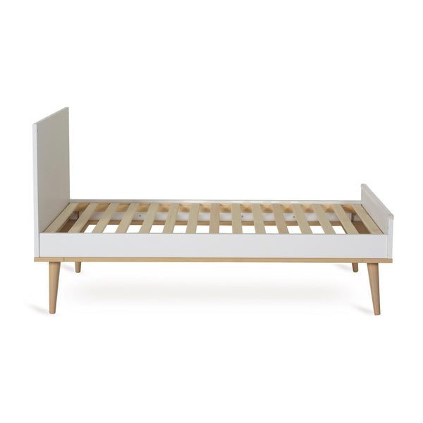 Flow Convertible Wooden Height Adjustable  Cot to Bed (White)