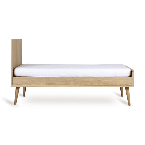 Flow Convertible Wooden Height Adjustable  Cot to Bed (Honey Ash)