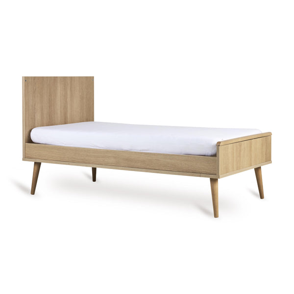 Flow Convertible Wooden Height Adjustable  Cot to Bed (Honey Ash)