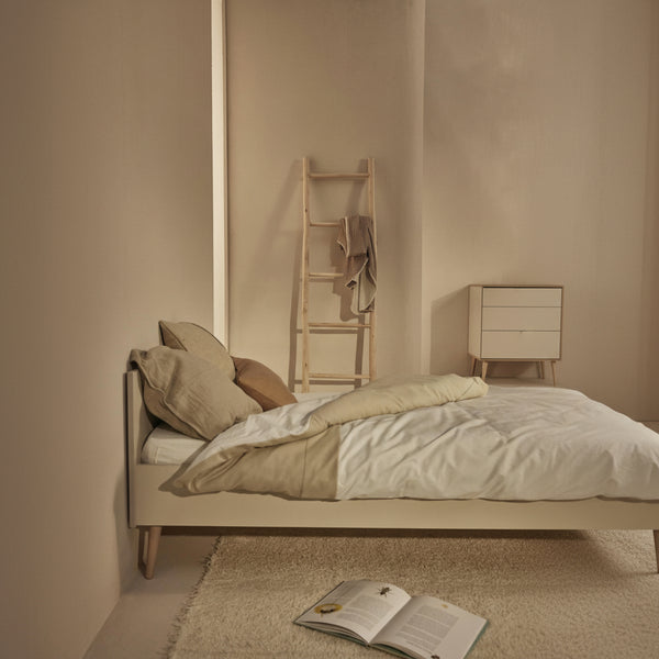 Flow Junior 200x90cm Wooden Bed (Clay)