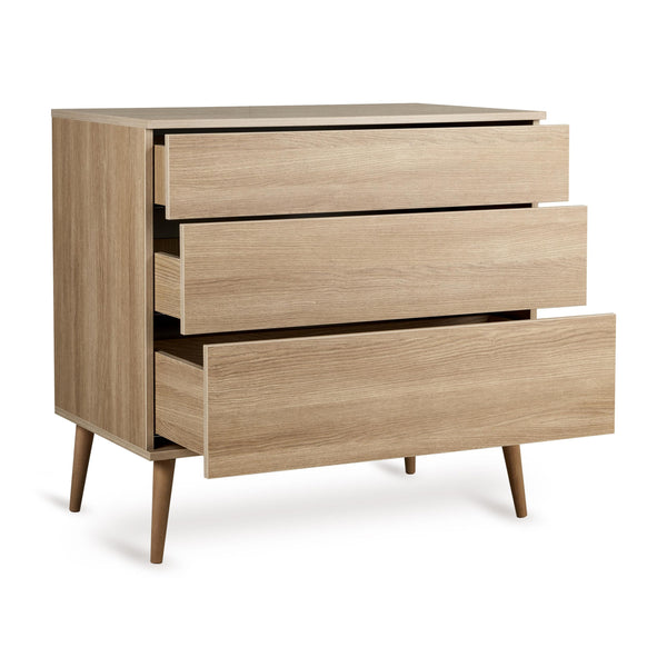 Flow Wooden Chest of Drawers (Honey Ash)