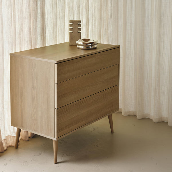 Flow Wooden Chest of Drawers (Honey Ash)
