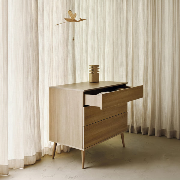 Flow Wooden Chest of Drawers (Honey Ash)