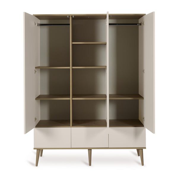 Flow Wooden Extra Large Wardrobe (Clay)