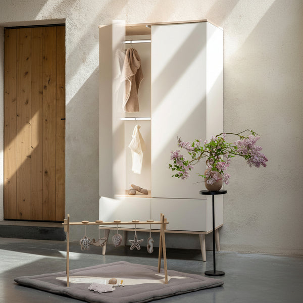 Flow Wooden Wardrobe (Clay)