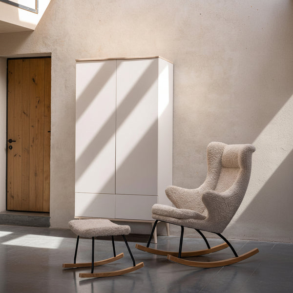Flow Wooden Wardrobe (Clay)