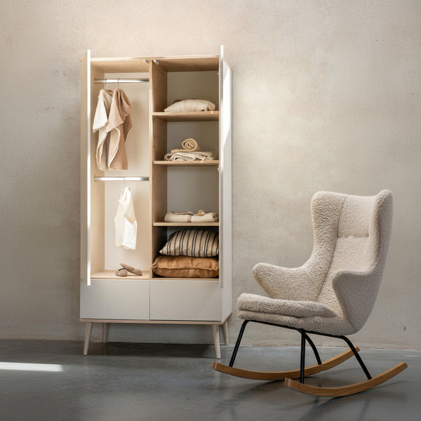 Flow Wooden Wardrobe (Clay)