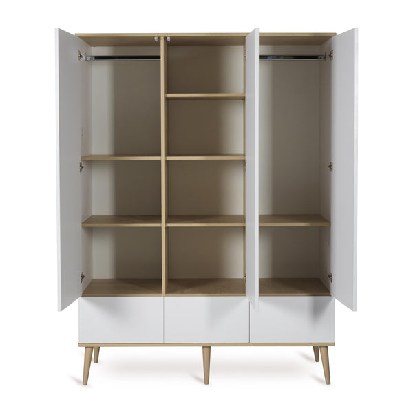 Flow Wooden Extra Large Wardrobe (White)