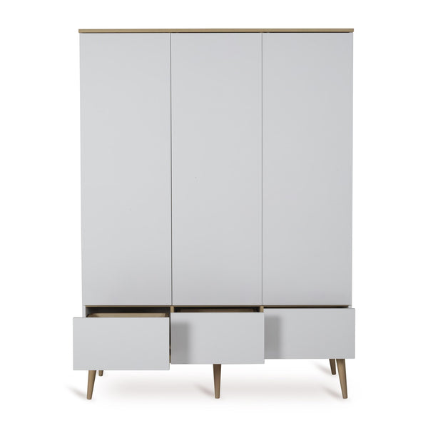 Flow Wooden Extra Large Wardrobe (White)