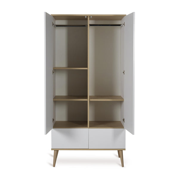 Flow Wooden Wardrobe (White)