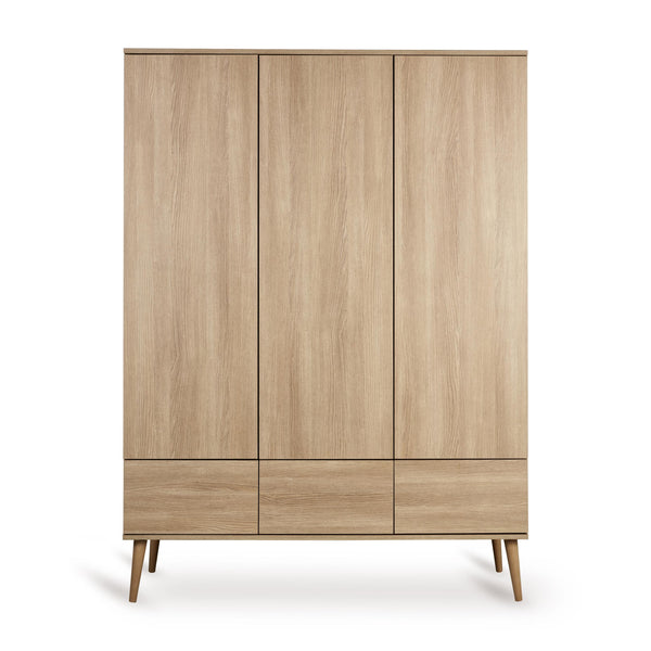 Flow Wooden Extra Large Wardrobe (Honey Ash)