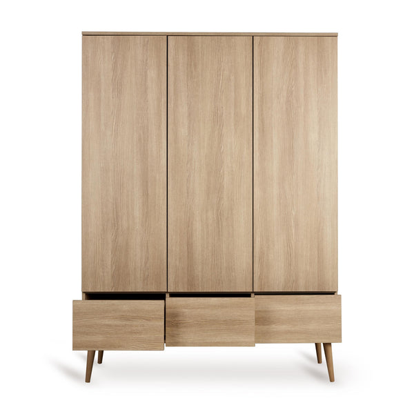 Flow Wooden Extra Large Wardrobe (Honey Ash)
