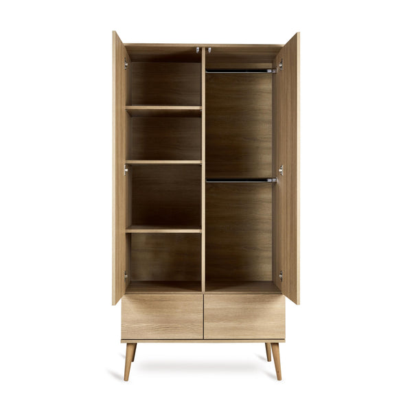 Flow Wooden Wardrobe (Honey Ash)