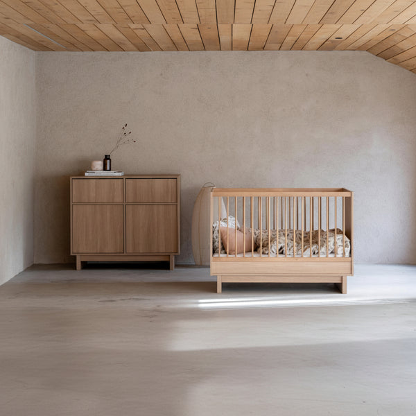 Kyo Wooden Baby Cot (Honey Ash)