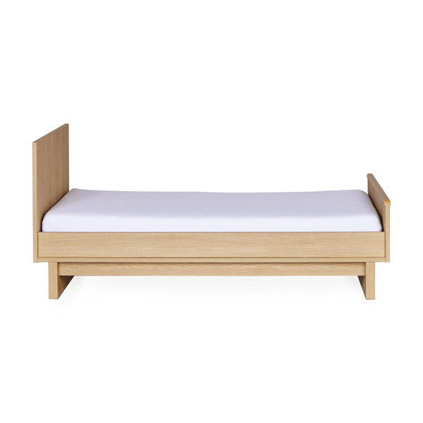 Kyo Convertible Wooden Height Adjustable Cot to Bed (Honey Ash)