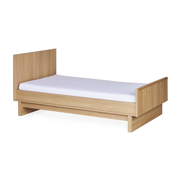 Kyo Convertible Wooden Height Adjustable Cot to Bed (Honey Ash)