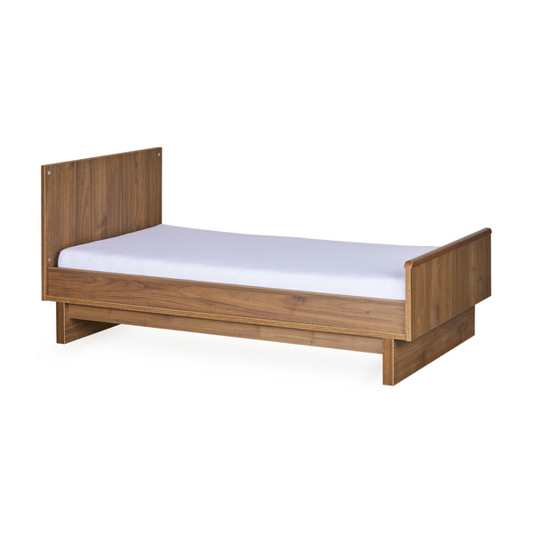 Kyo Convertible Wooden Height Adjustable Cot to Bed (Walnut)