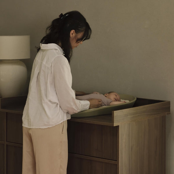Kyo Chest of Drawer XL Changing Table Extension (Walnut)