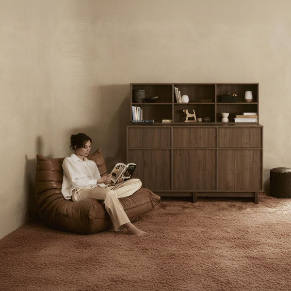 Kyo XL Wooden Chest of Drawers (Walnut)