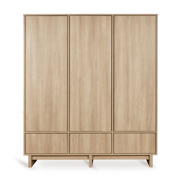 Kyo XL Wooden Wardrobe (Honey Ash)