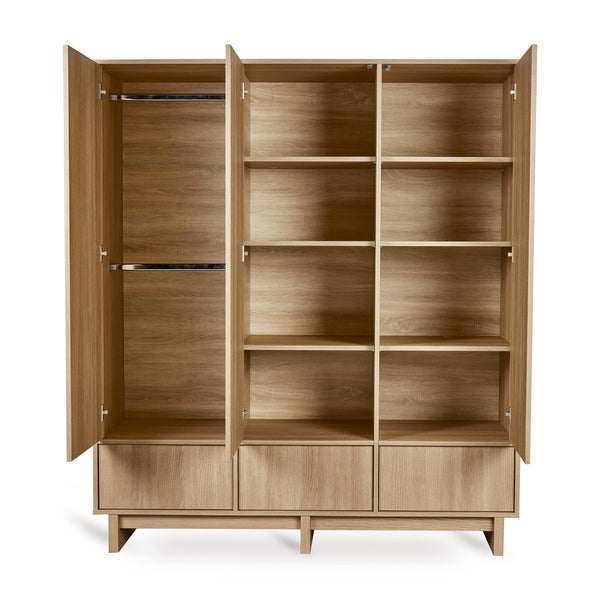 Kyo XL Wooden Wardrobe (Honey Ash)