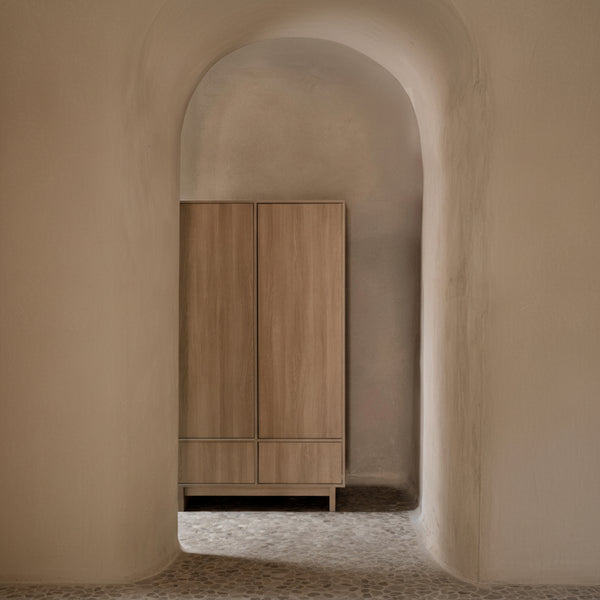 Kyo XL Wooden Wardrobe (Honey Ash)